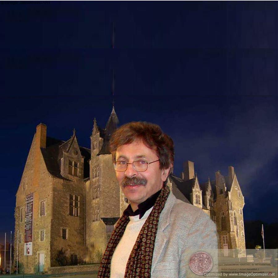 Grzegorz JAKUBOWSKI, peintre heraldiste, Chateau de BAUGE, Anjou, 7 VII - 2 IX, 2007