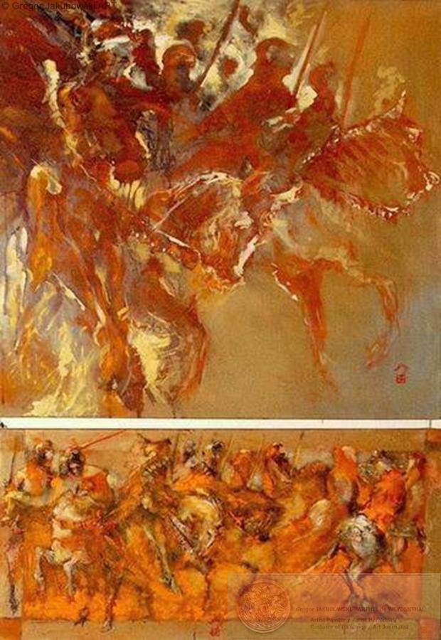 G.J. HERALDIC paintings