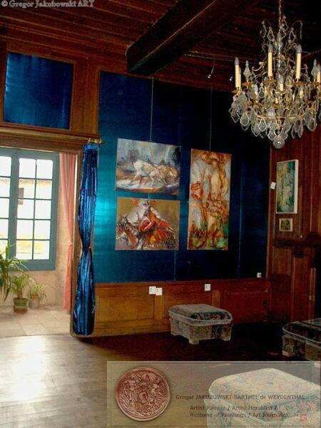 chateau de Saint-Auvent GJ salon bleu