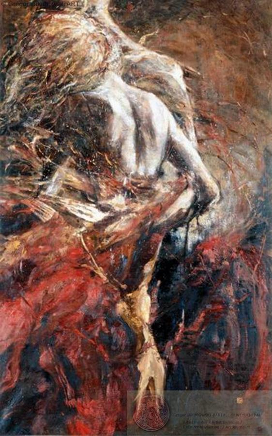 FIN de l'EDEN, oil 116x73 cm