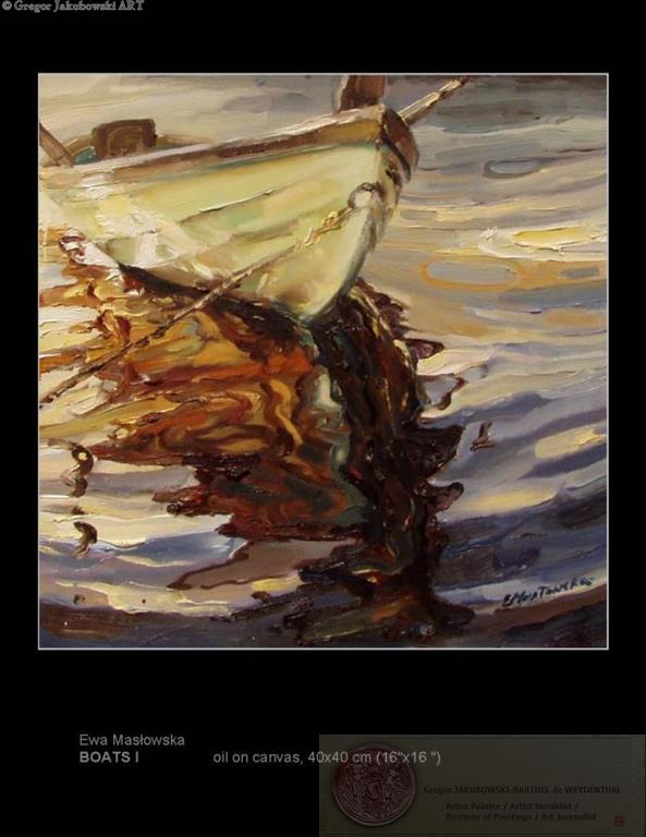 Ewa Maslowska - Boat2 16x16 oil