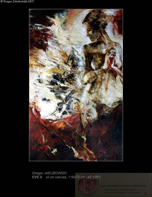 Gregor Jakubowski, EVE, oil, 90x90 cm