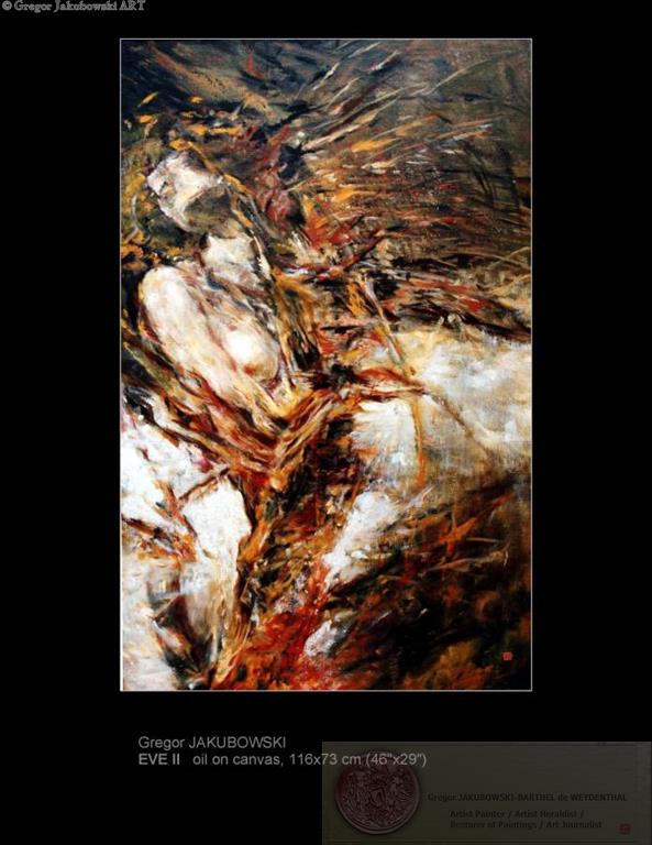 Gregor Jakubowski, EVE II, oil, 116x73 cm