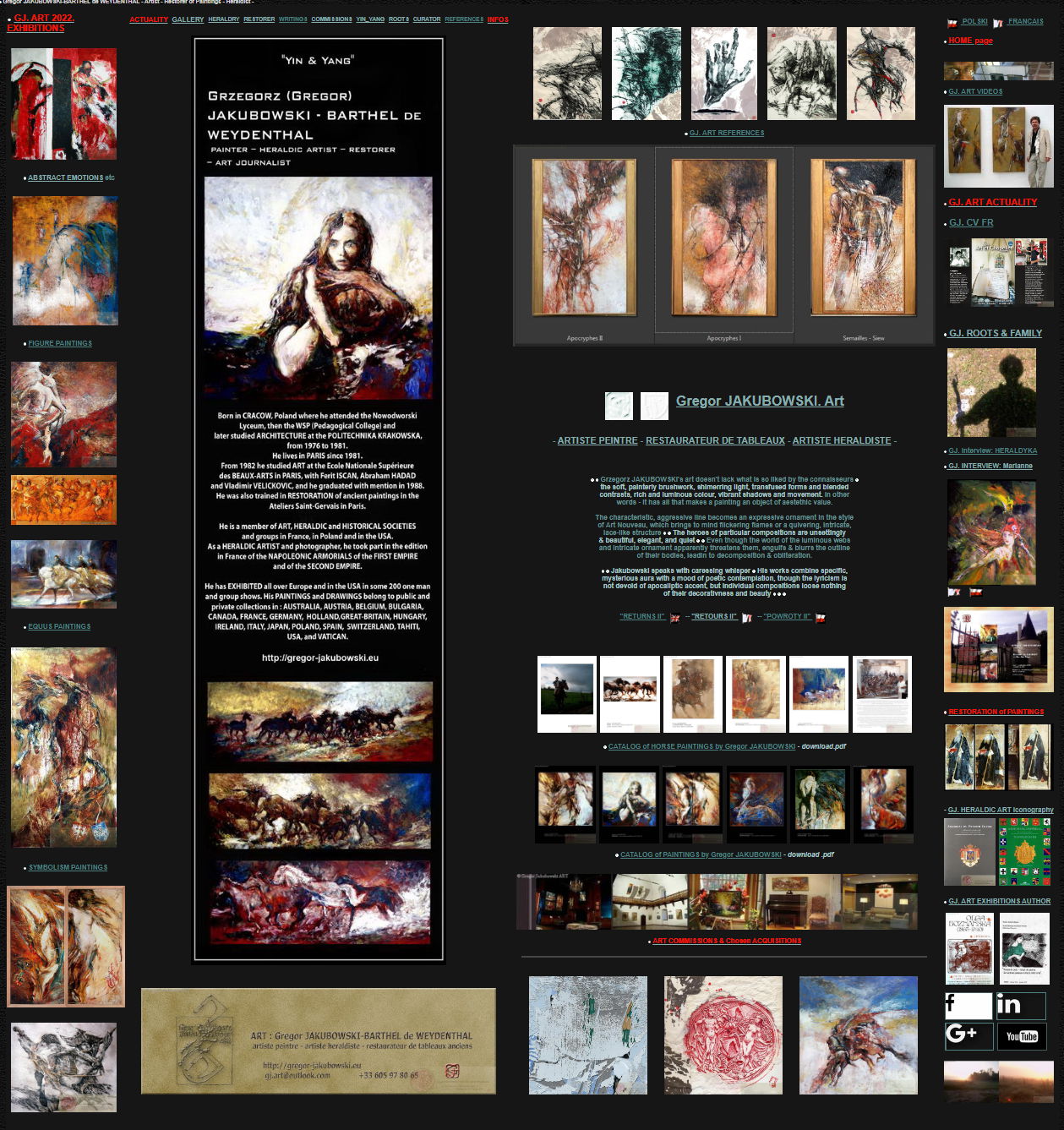 Gregor JAKUBOWSKI ART website